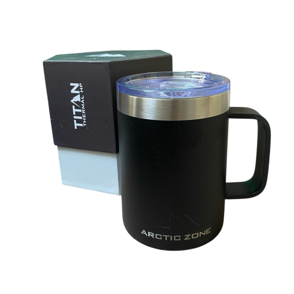 Arctic Zone Titan Thermal HP 14oz Stainless Steel Mug Gray *NEW* Amazon Branding
